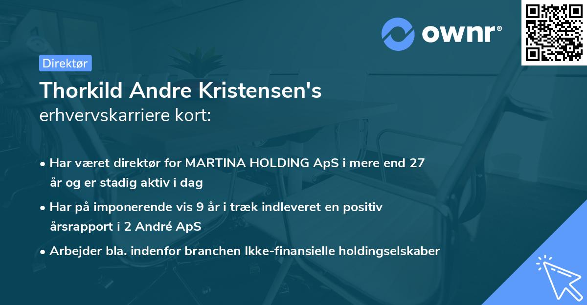 Thorkild Andre Kristensen's erhvervskarriere kort
