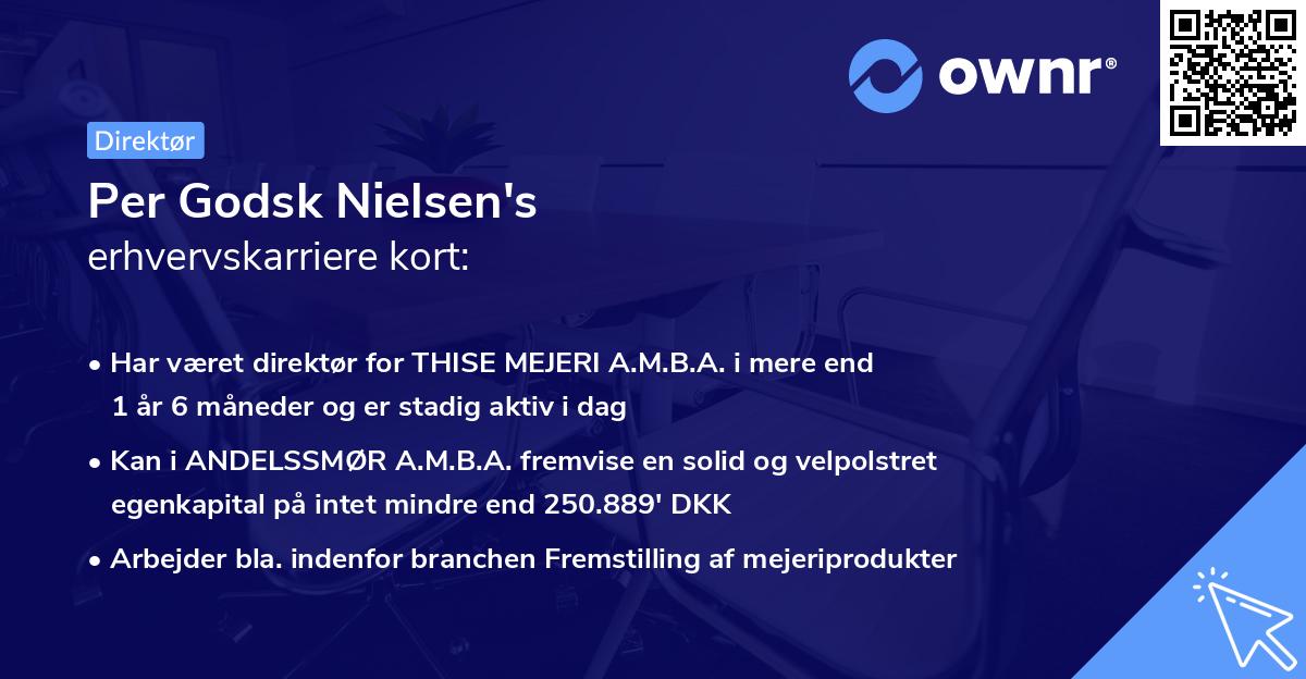 Per Godsk Nielsen's erhvervskarriere kort