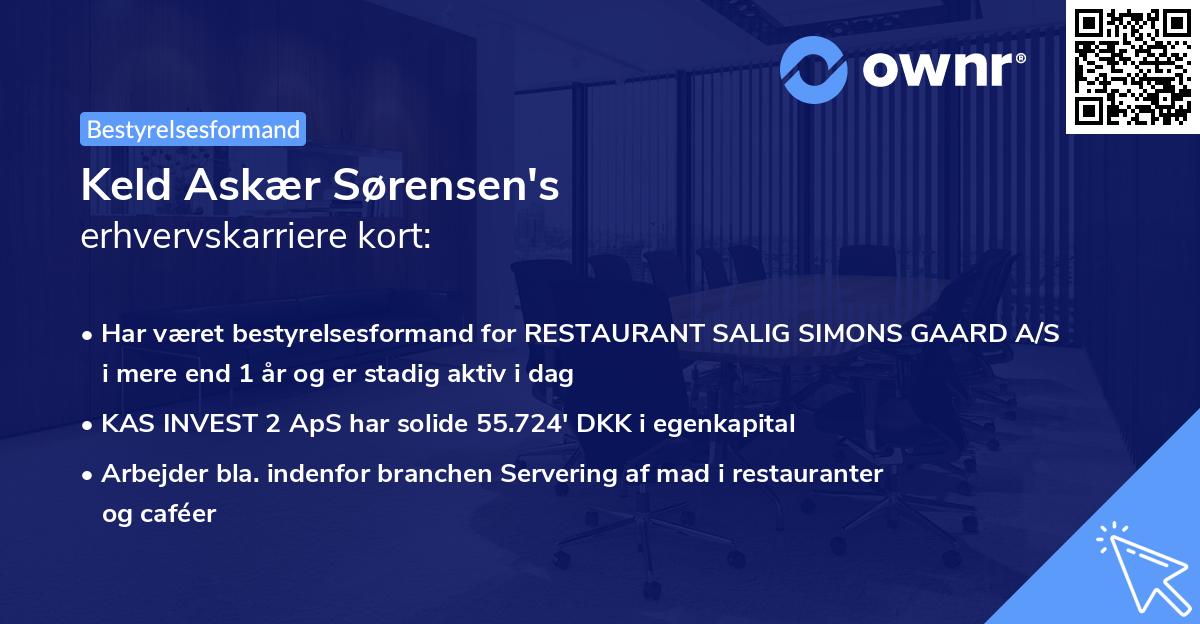 Keld Askær Sørensen's erhvervskarriere kort