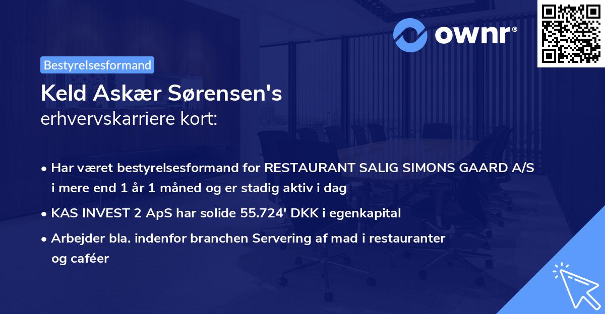 Keld Askær Sørensen's erhvervskarriere kort
