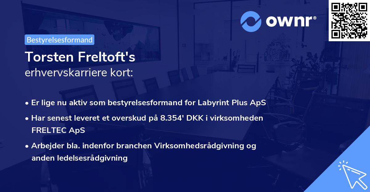 Torsten Freltoft's erhvervskarriere kort