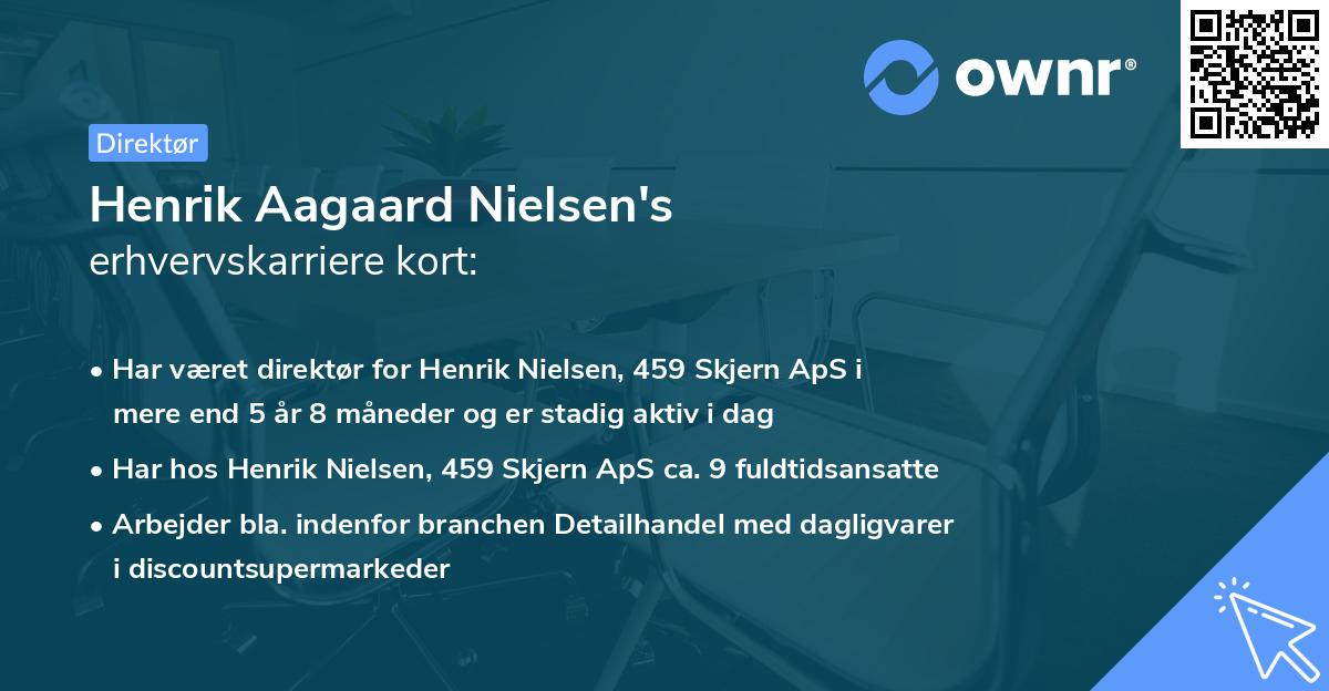 Henrik Aagaard Nielsen's erhvervskarriere kort