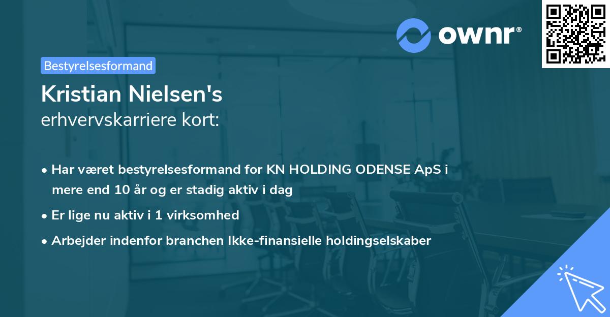 Kristian Nielsen's erhvervskarriere kort