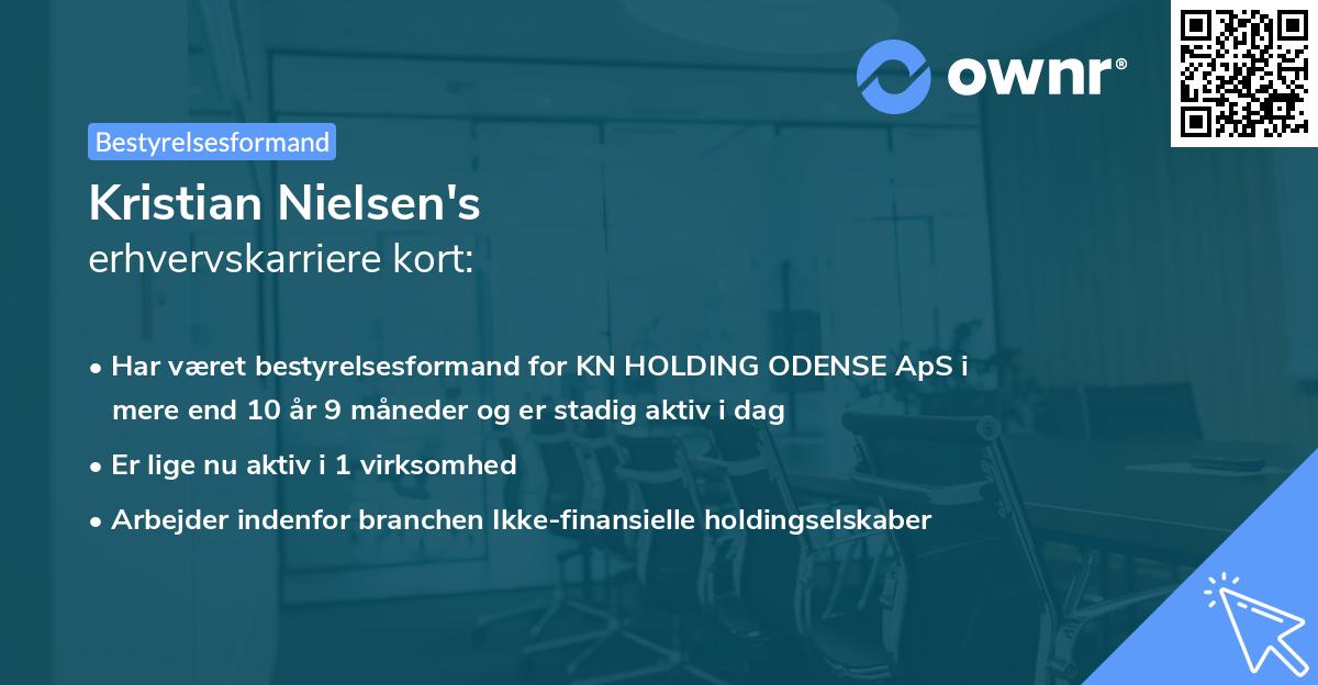 Kristian Nielsen's erhvervskarriere kort