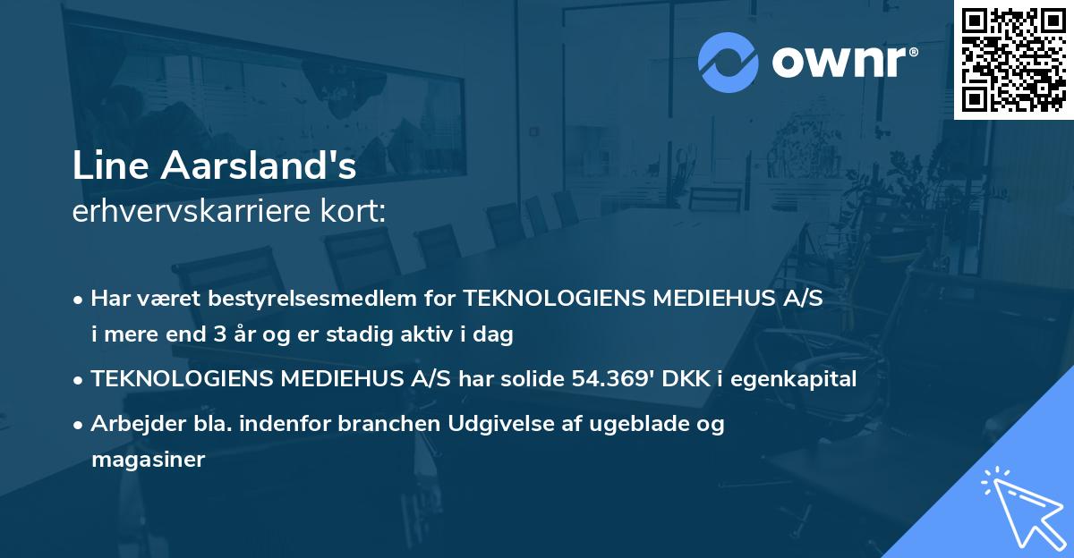 Line Aarsland's erhvervskarriere kort