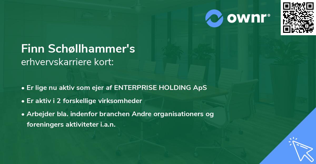 Finn Schøllhammer's erhvervskarriere kort
