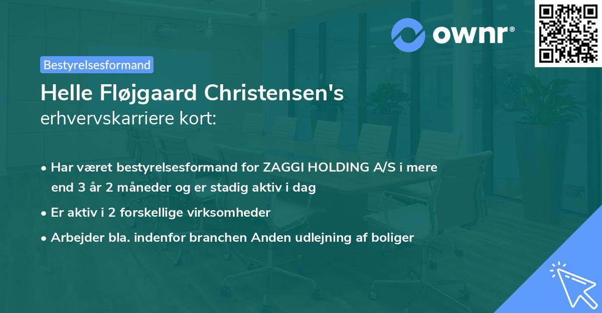 Helle Fløjgaard Christensen's erhvervskarriere kort