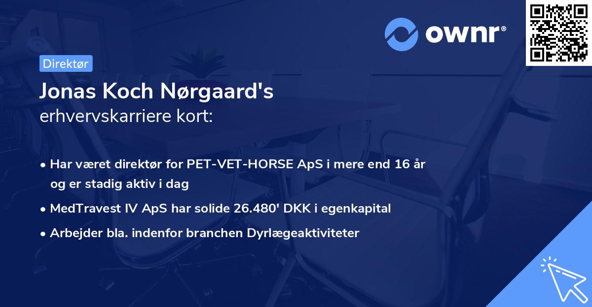 Jonas Koch Nørgaard's erhvervskarriere kort