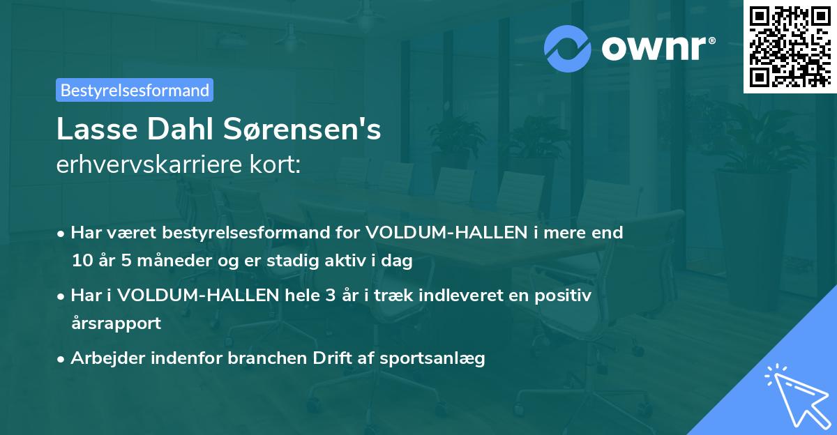 Lasse Dahl Sørensen's erhvervskarriere kort