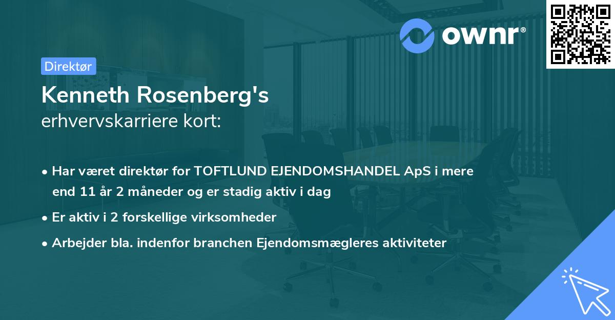 Kenneth Rosenberg's erhvervskarriere kort