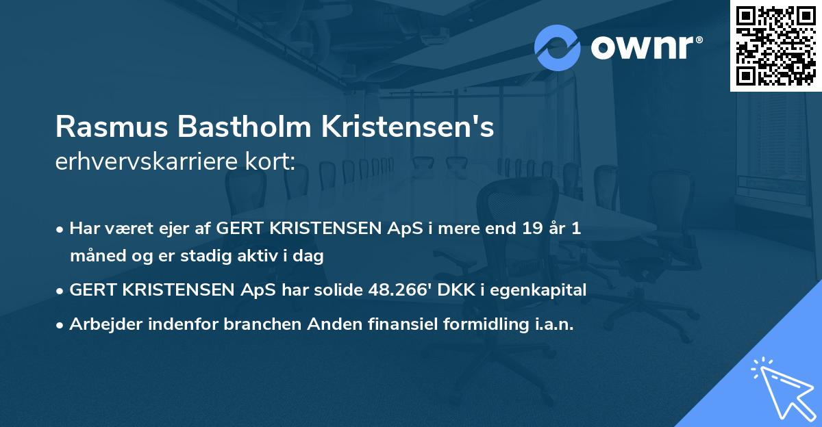 Rasmus Bastholm Kristensen's erhvervskarriere kort