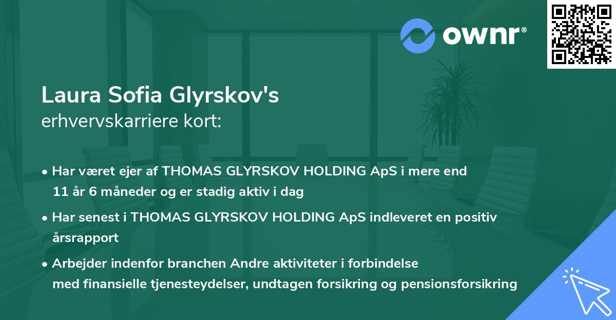 Laura Sofia Glyrskov's erhvervskarriere kort