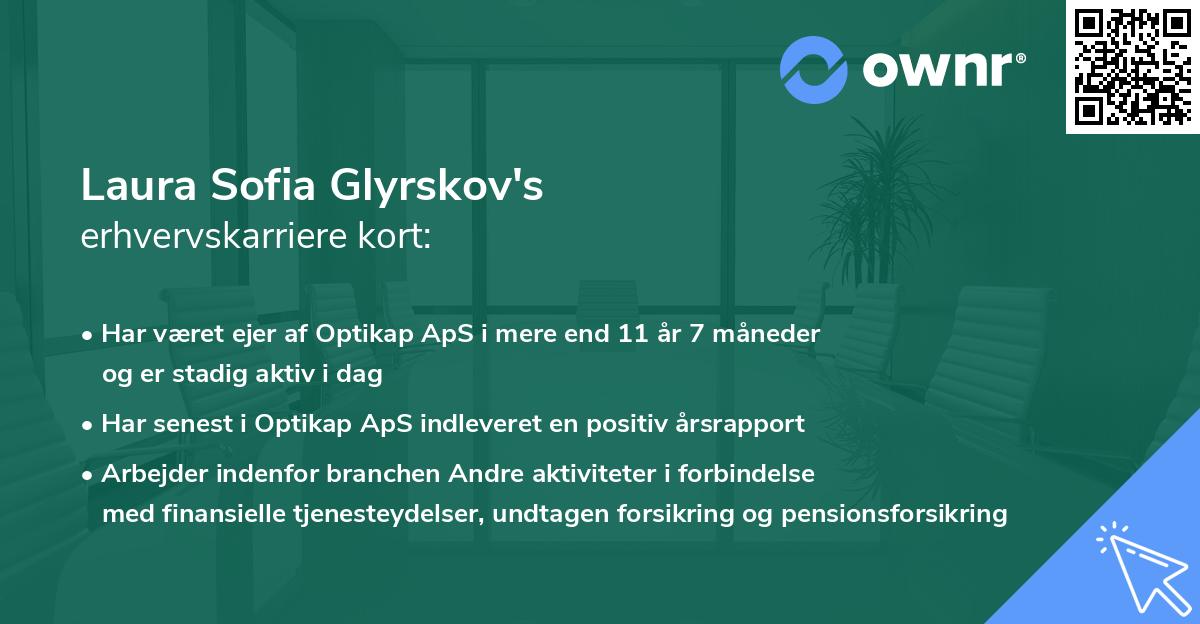 Laura Sofia Glyrskov's erhvervskarriere kort