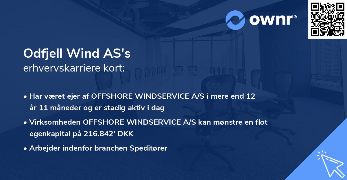 Odfjell Wind AS's erhvervskarriere kort