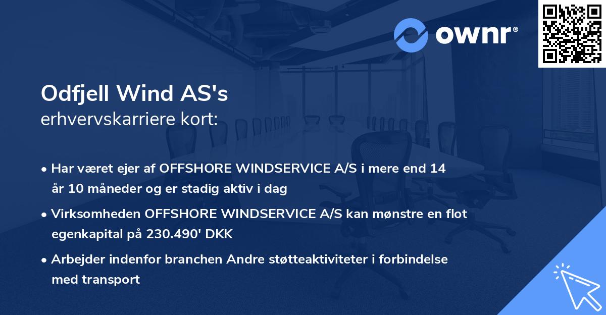 Odfjell Wind AS's erhvervskarriere kort
