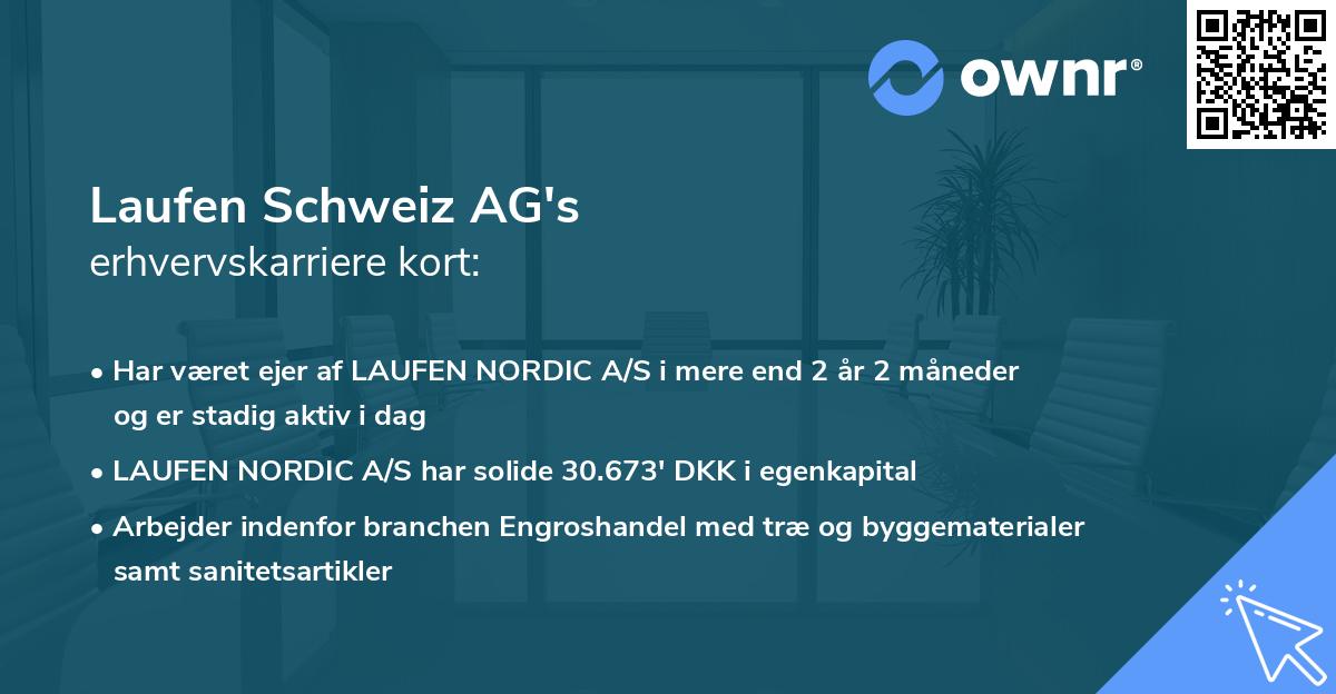 Laufen Schweiz AG's erhvervskarriere kort