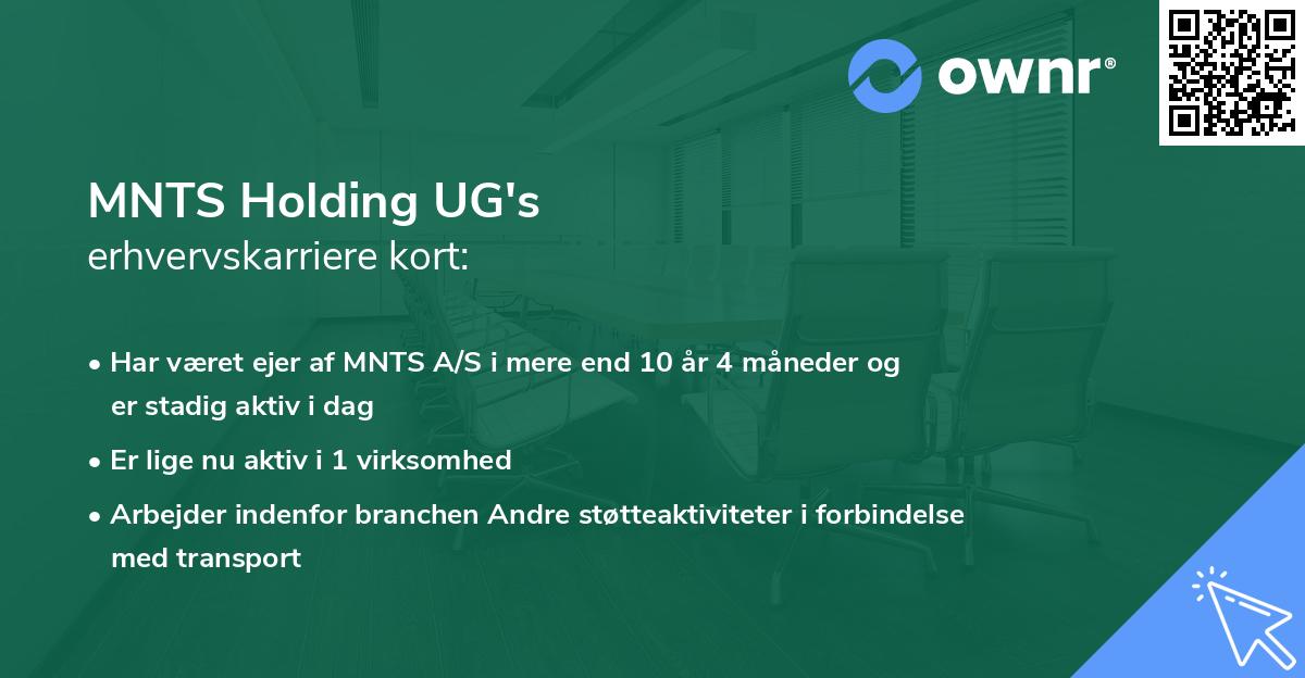 MNTS Holding UG's erhvervskarriere kort