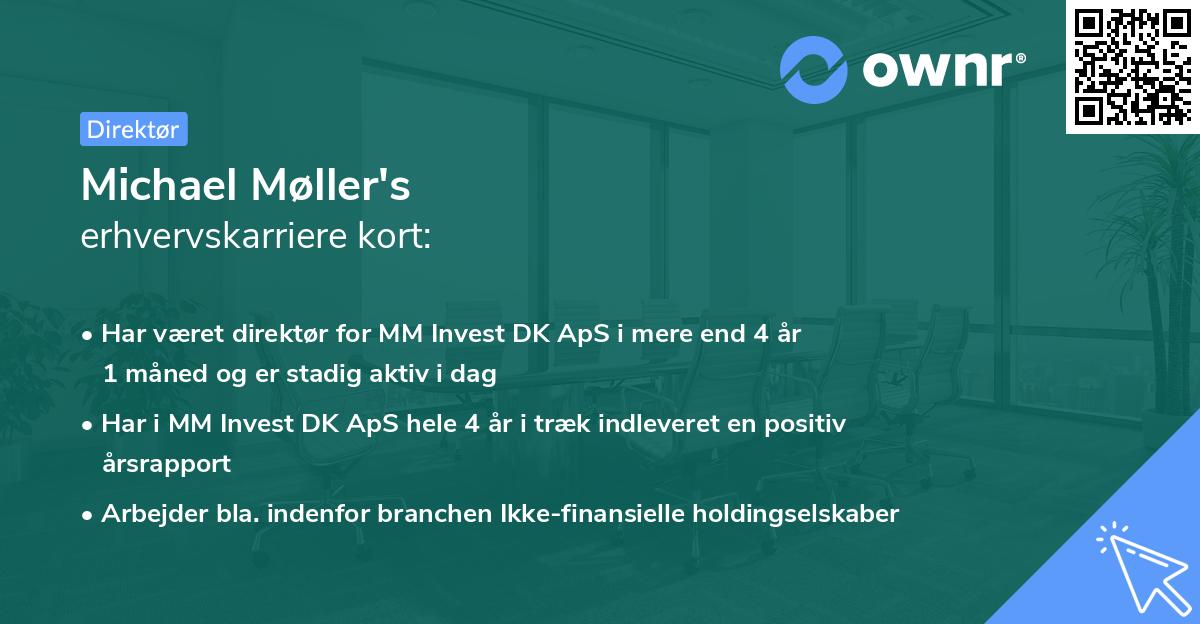Michael Møller's erhvervskarriere kort