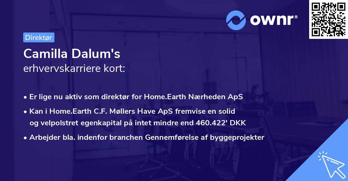 Camilla Dalum's erhvervskarriere kort