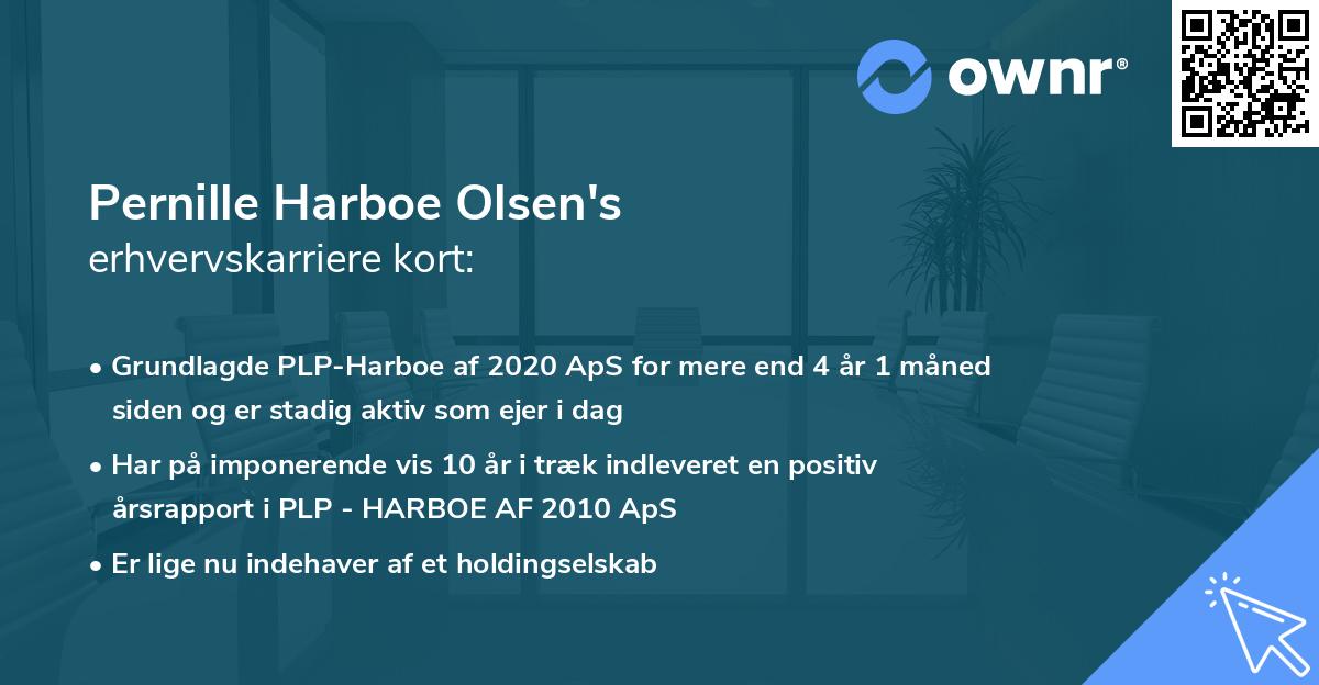 Pernille Harboe Olsen's erhvervskarriere kort