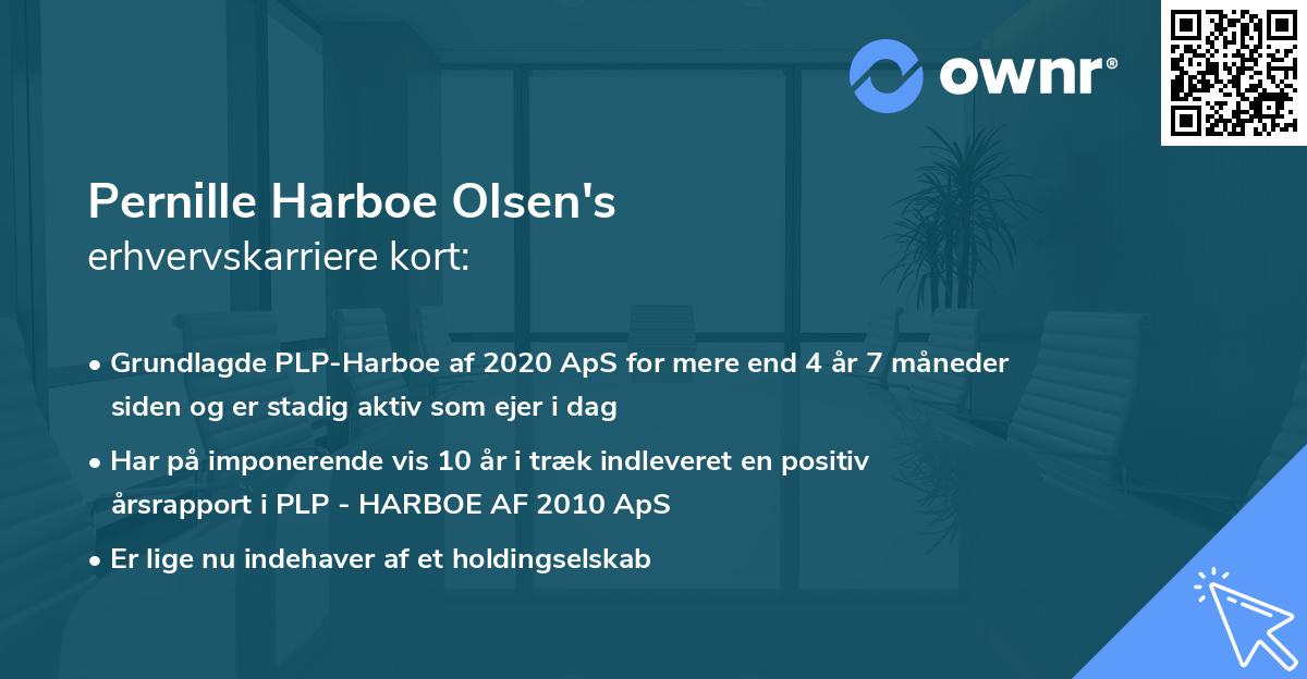 Pernille Harboe Olsen's erhvervskarriere kort