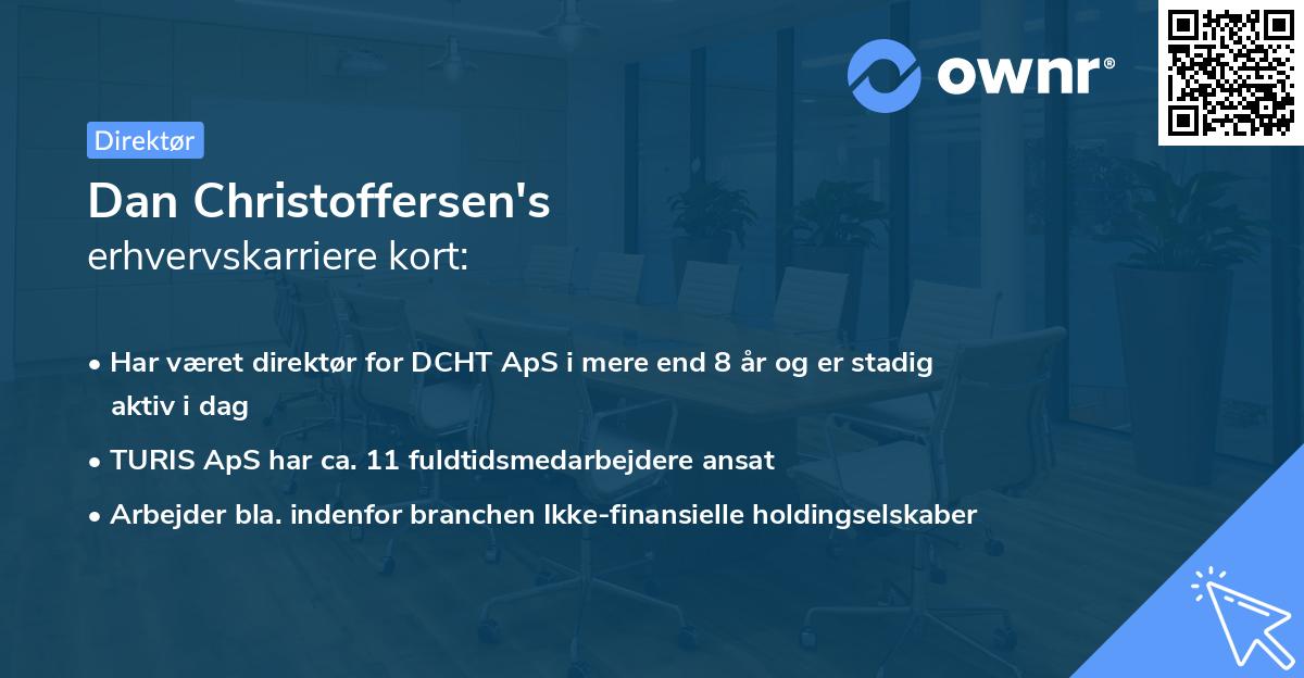Dan Christoffersen's erhvervskarriere kort