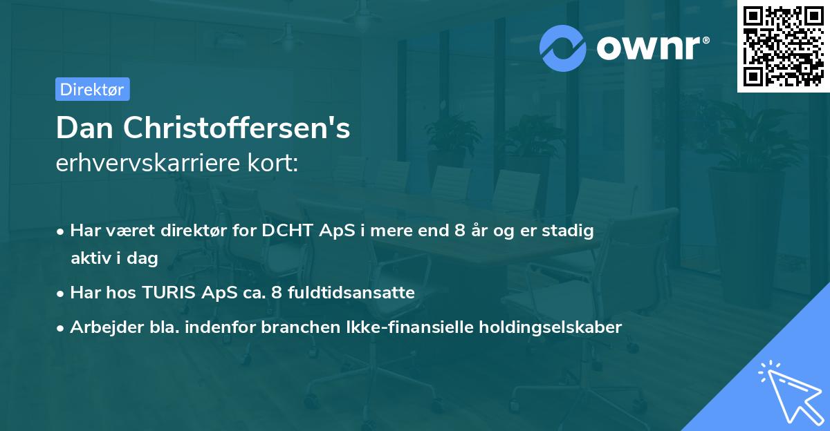 Dan Christoffersen's erhvervskarriere kort