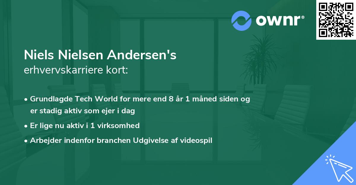 Niels Nielsen Andersen's erhvervskarriere kort