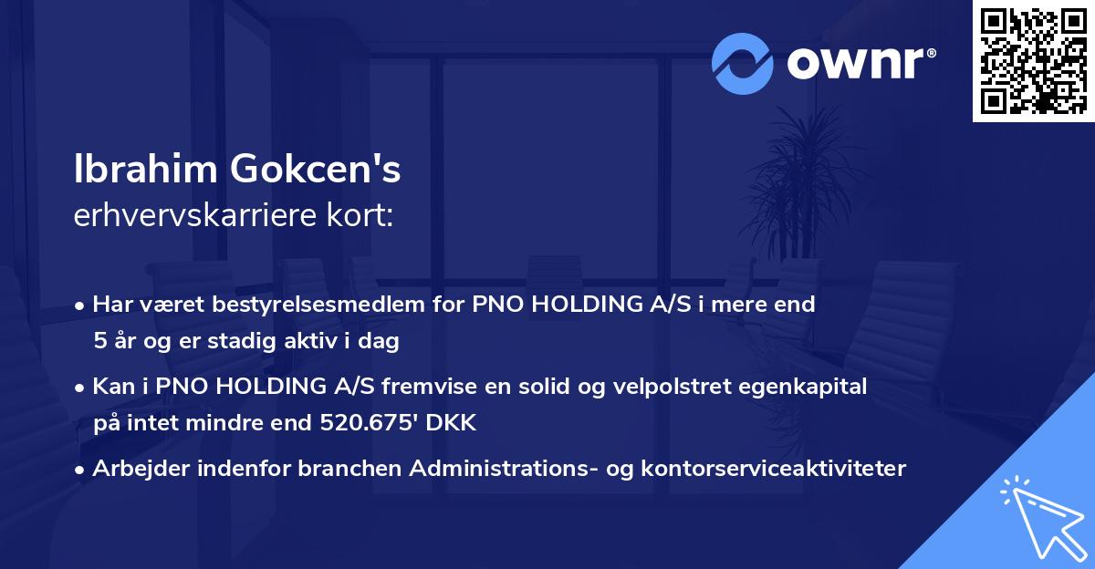 Ibrahim Gokcen's erhvervskarriere kort