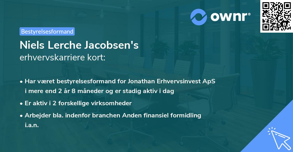 Niels Lerche Jacobsen's erhvervskarriere kort