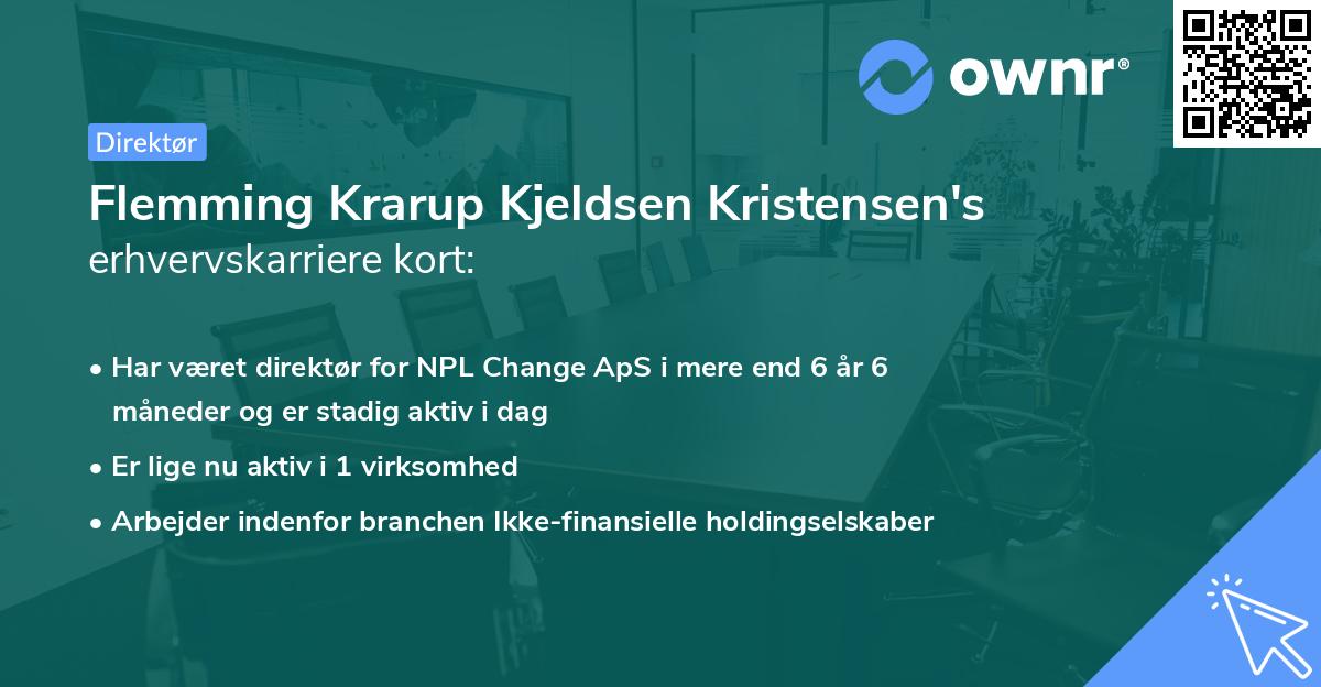 Flemming Krarup Kjeldsen Kristensen's erhvervskarriere kort