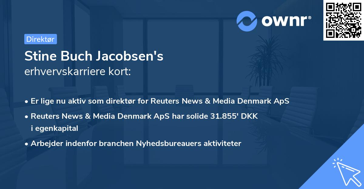 Stine Buch Jacobsen's erhvervskarriere kort