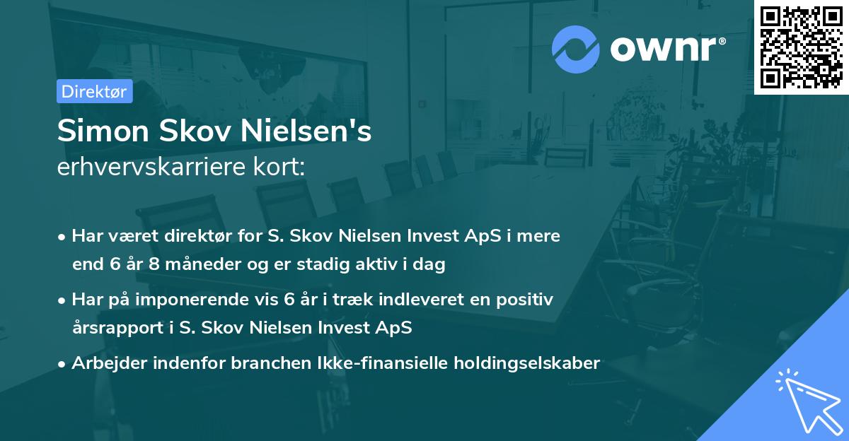 Simon Skov Nielsen's erhvervskarriere kort