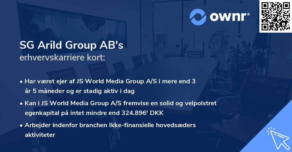 SG Arild Group AB's erhvervskarriere kort