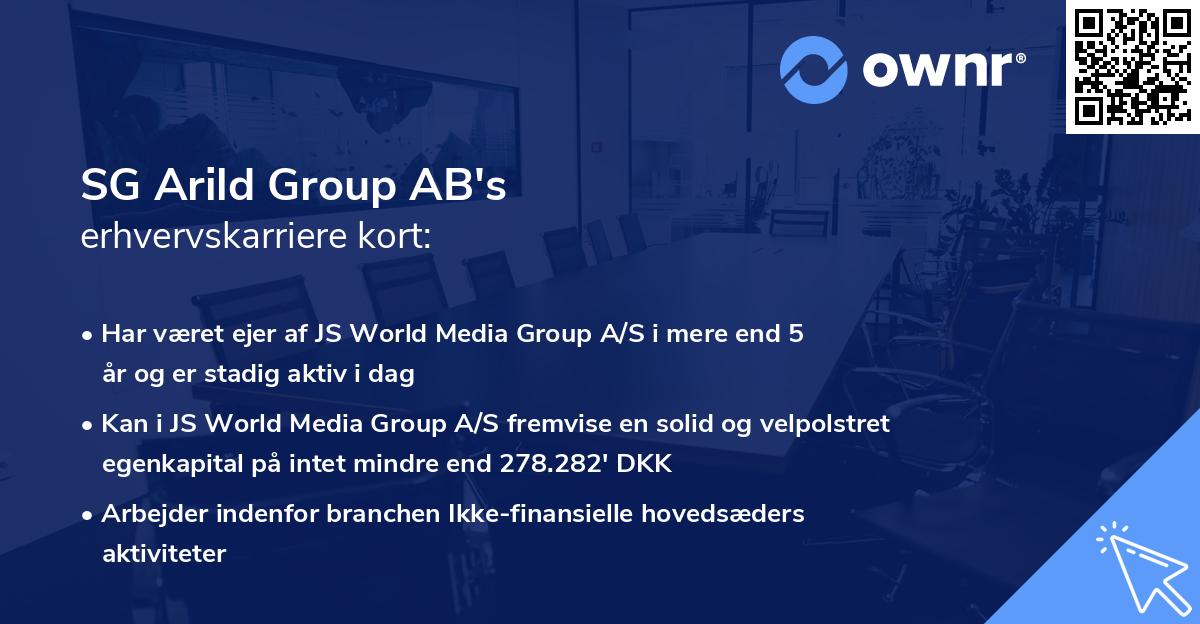 SG Arild Group AB's erhvervskarriere kort