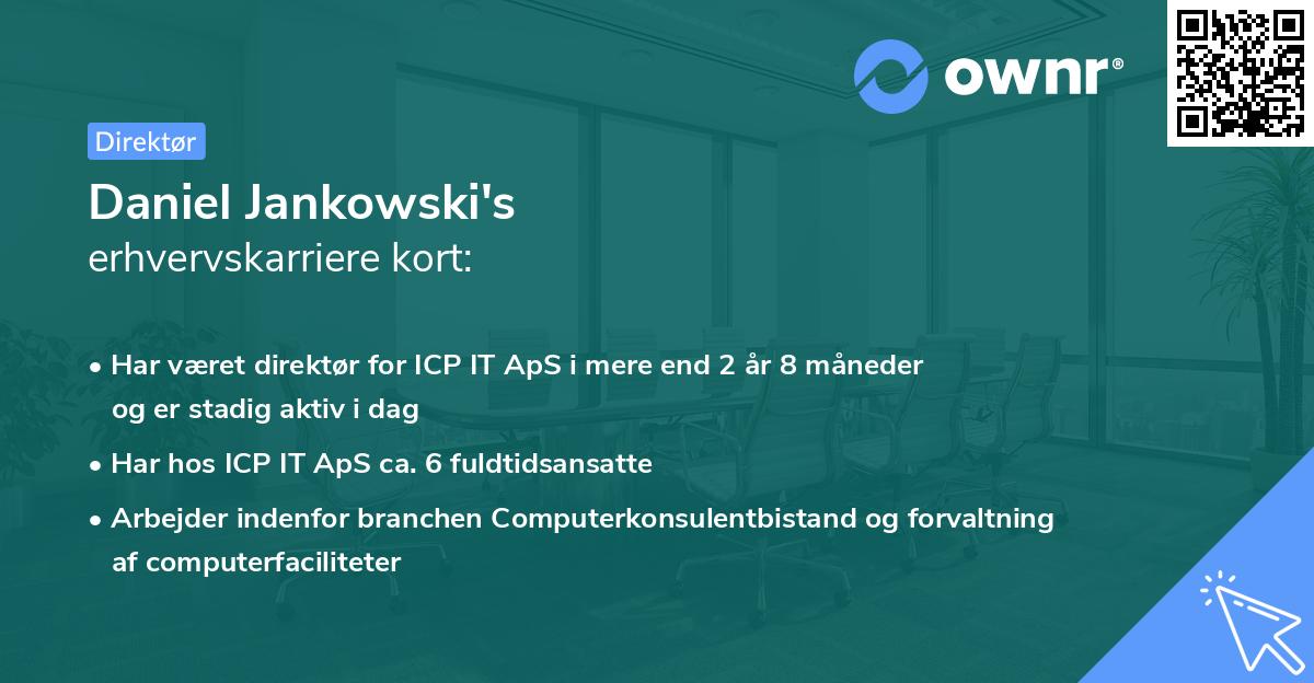 Daniel Jankowski's erhvervskarriere kort
