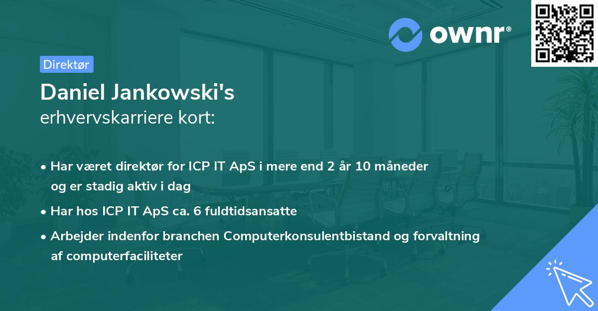 Daniel Jankowski's erhvervskarriere kort