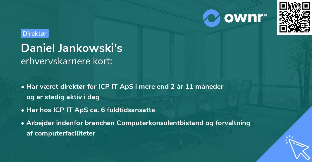 Daniel Jankowski's erhvervskarriere kort