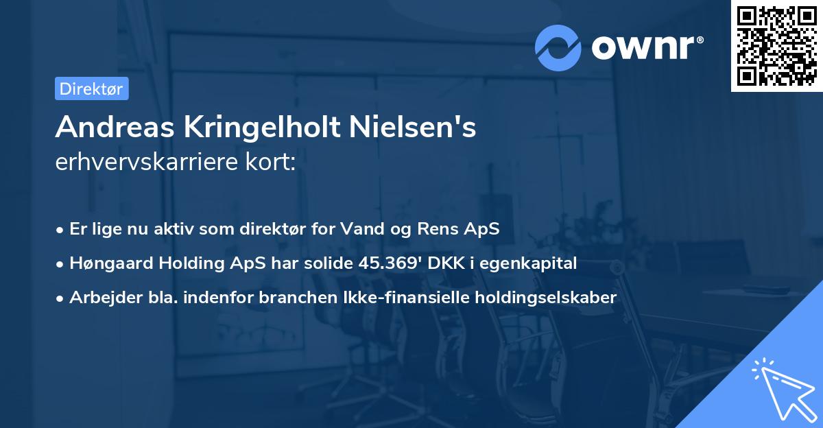 Andreas Kringelholt Nielsen's erhvervskarriere kort