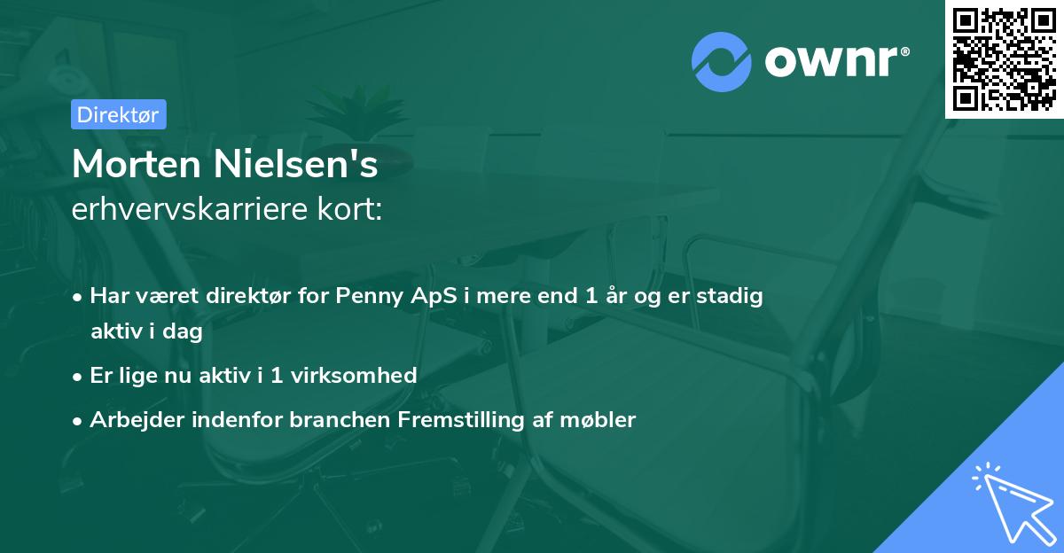 Morten Nielsen's erhvervskarriere kort