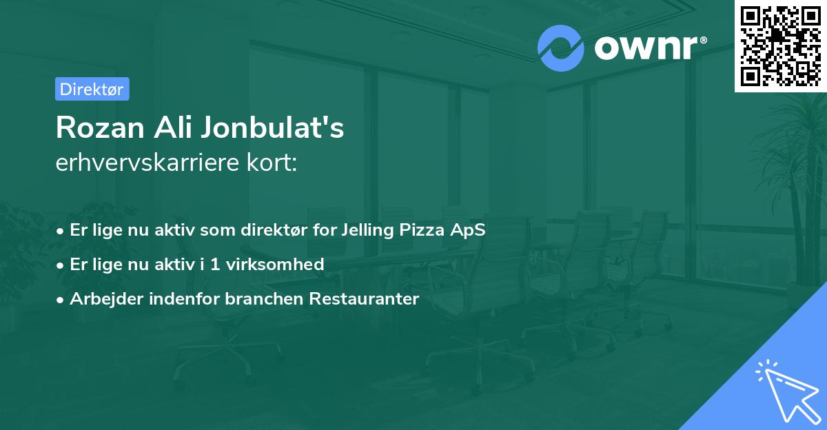 Rozan Ali Jonbulat's erhvervskarriere kort