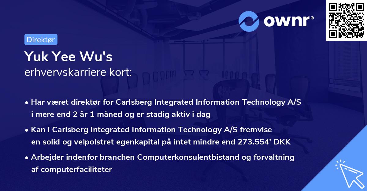 Yuk Yee Wu's erhvervskarriere kort