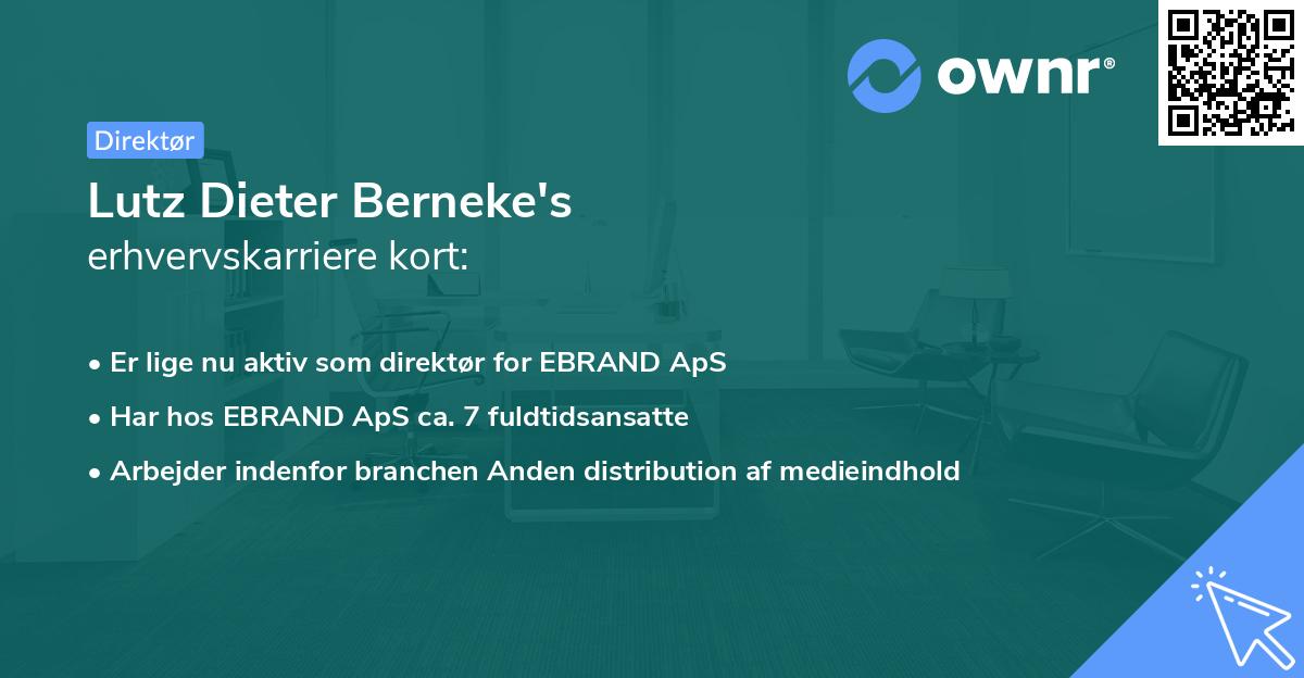Lutz Dieter Berneke's erhvervskarriere kort