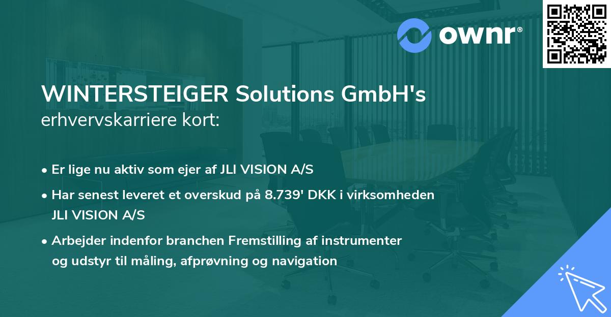 WINTERSTEIGER Solutions GmbH's erhvervskarriere kort