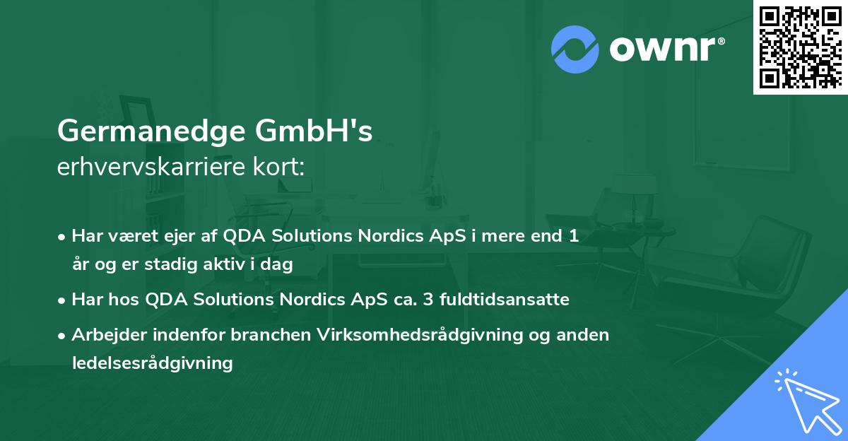 Germanedge GmbH's erhvervskarriere kort