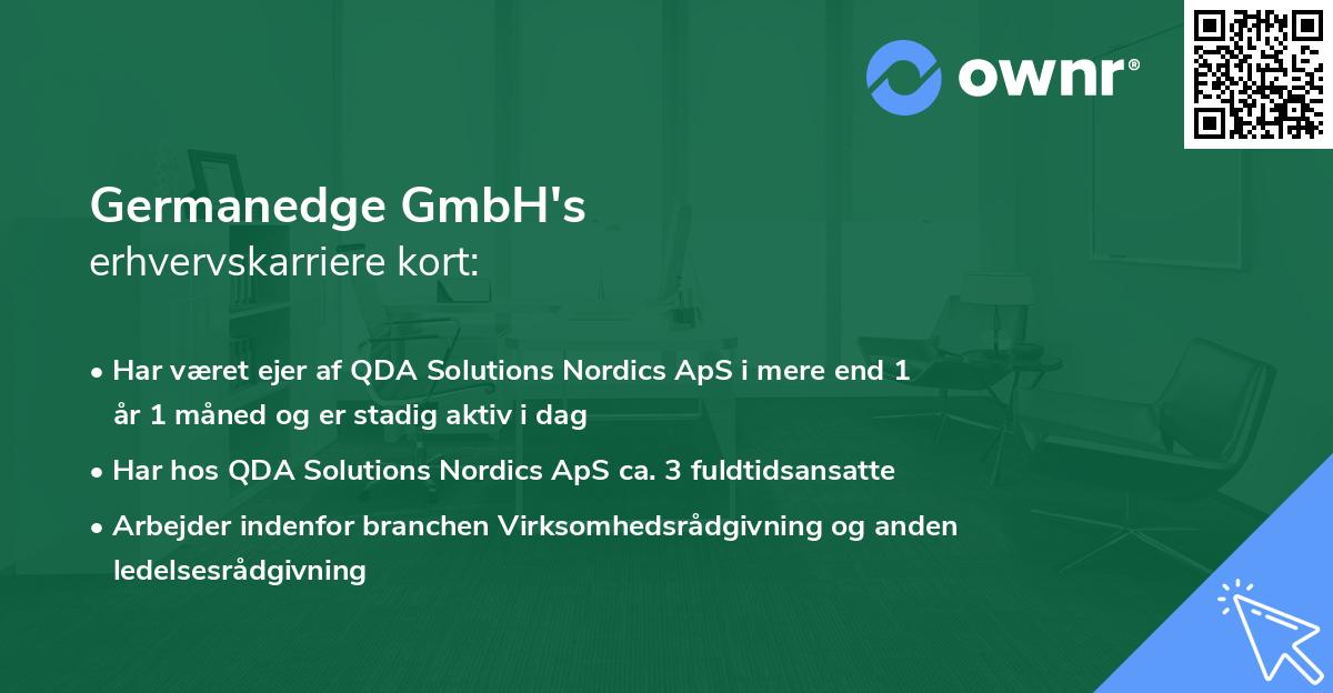 Germanedge GmbH's erhvervskarriere kort