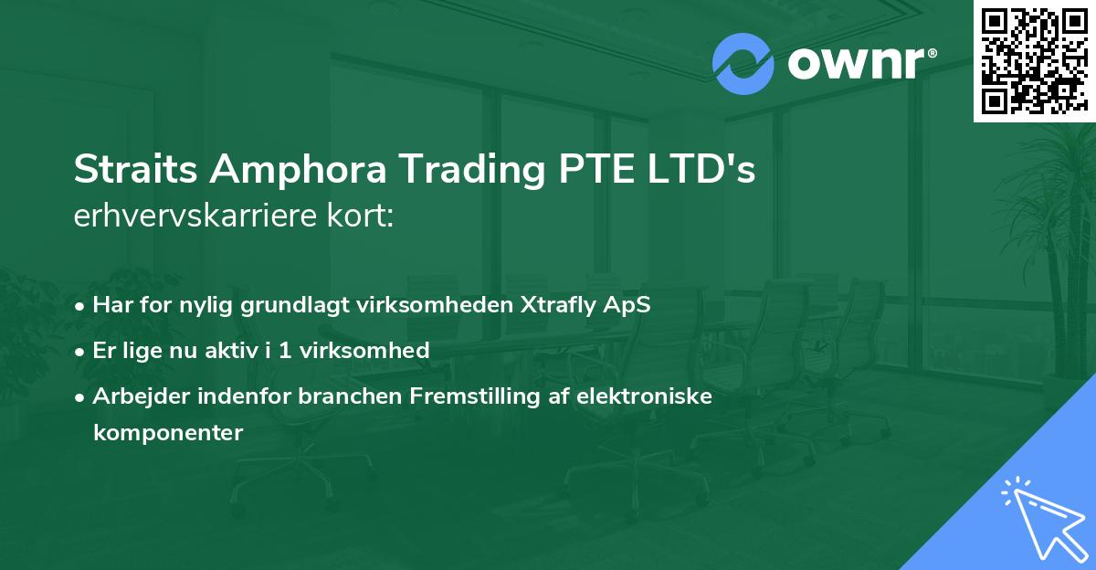 Straits Amphora Trading PTE LTD's erhvervskarriere kort
