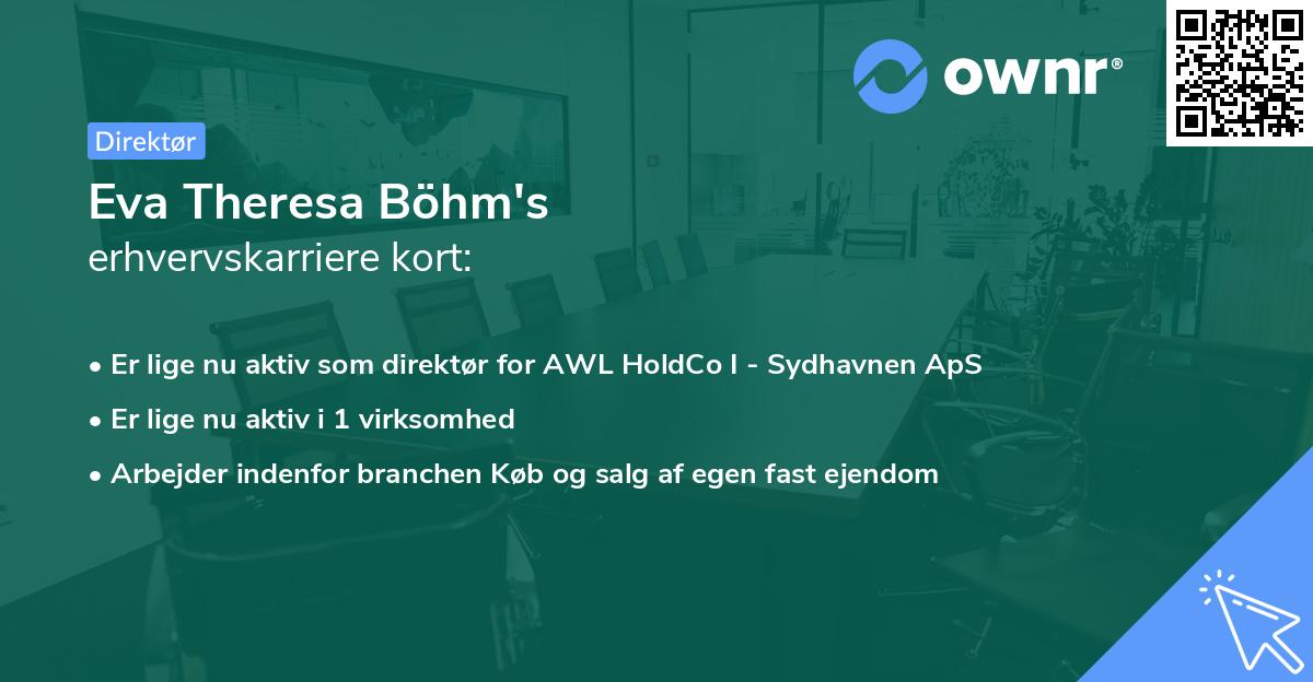 Eva Theresa Böhm's erhvervskarriere kort