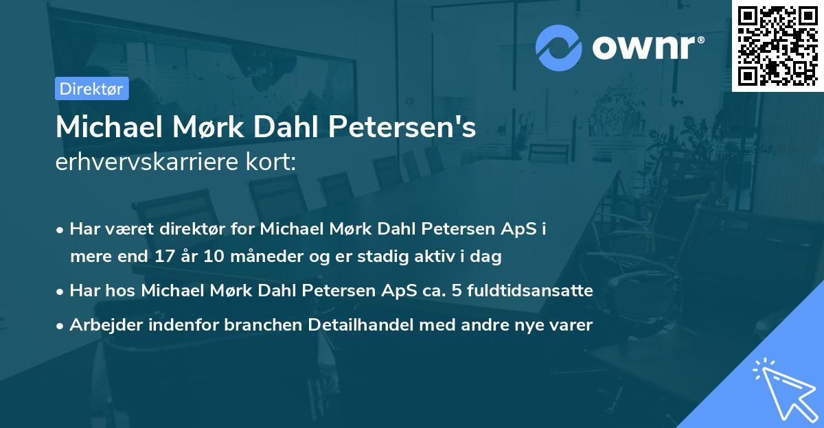 Michael Mørk Dahl Petersen's erhvervskarriere kort
