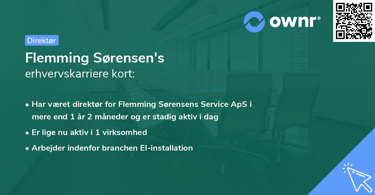 Flemming Sørensen's erhvervskarriere kort
